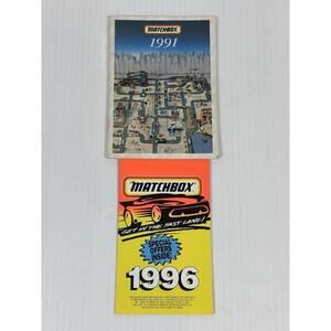 Vintage Booklet Catalog Matchbox‎ 1991 & 1996